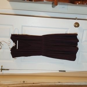 Aritzia Wilfred dress, XXS, dark eggplant color, gathered waist, very comfy